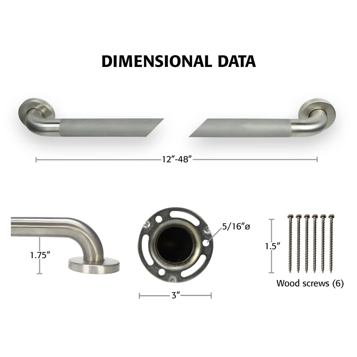Stainless Steel Safety Grip Handlebar K540910