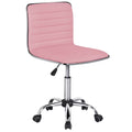 Pink Swivel Task Chair with Adjustable Height Y15740