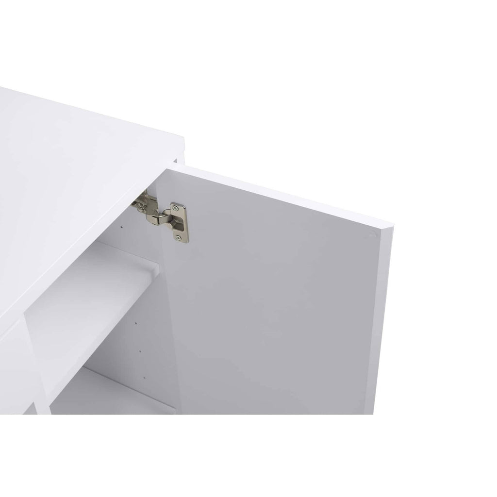 Pure White Chrome Home Office Desk F324415