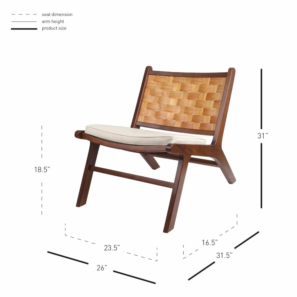 Cinnamon Brown Wood Accent Chair C72270