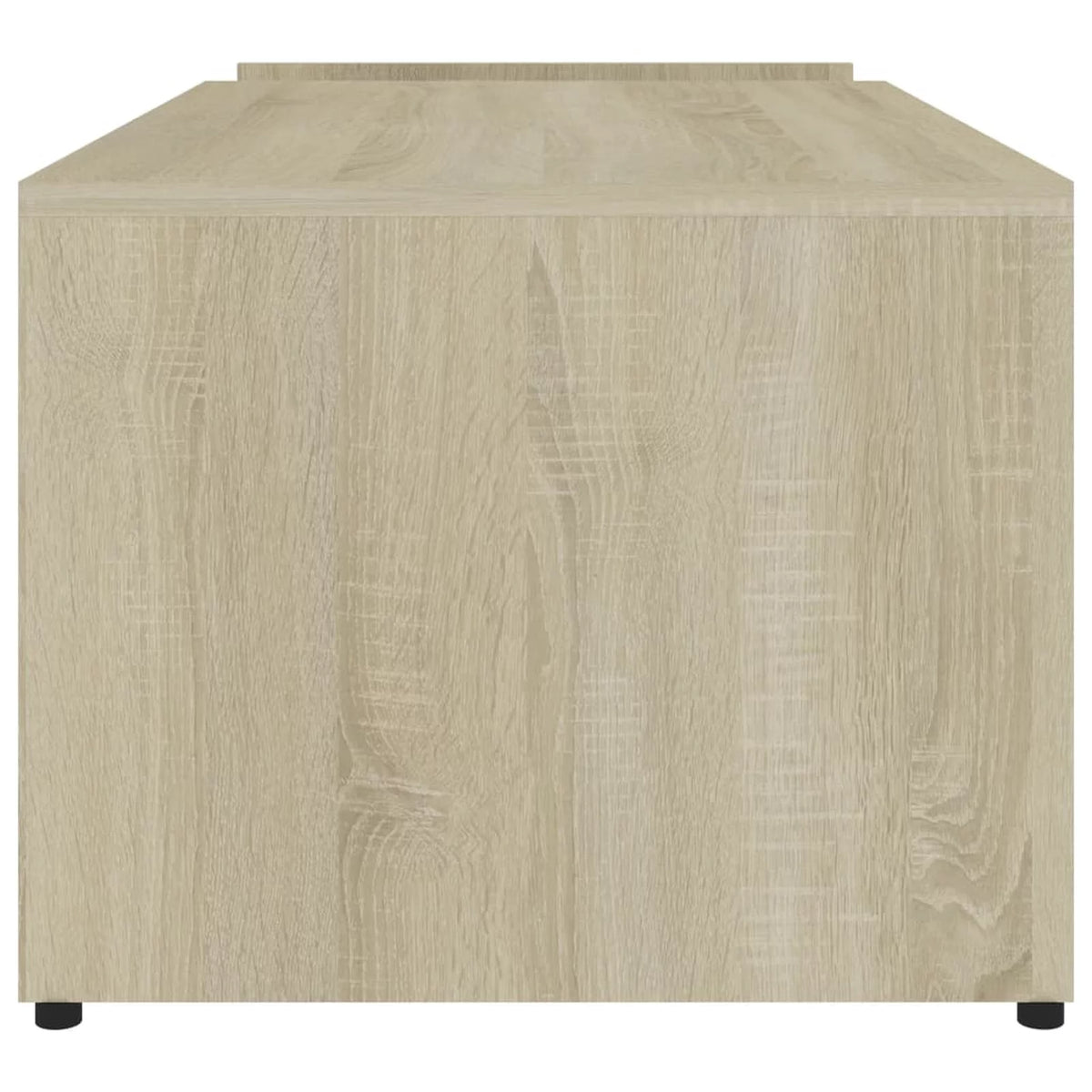 White and Sonoma Oak Coffee Table with Side Storage Compartment Y570425