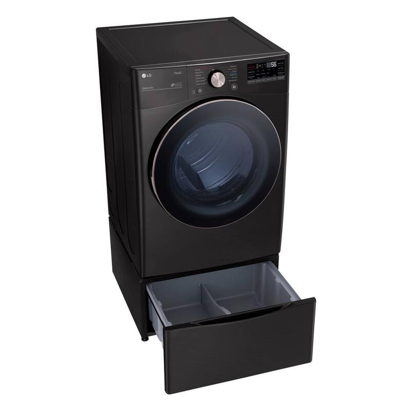 7.4 Cu. Ft. Vented Smart Stackable Gas Dryer in Black Steel F557