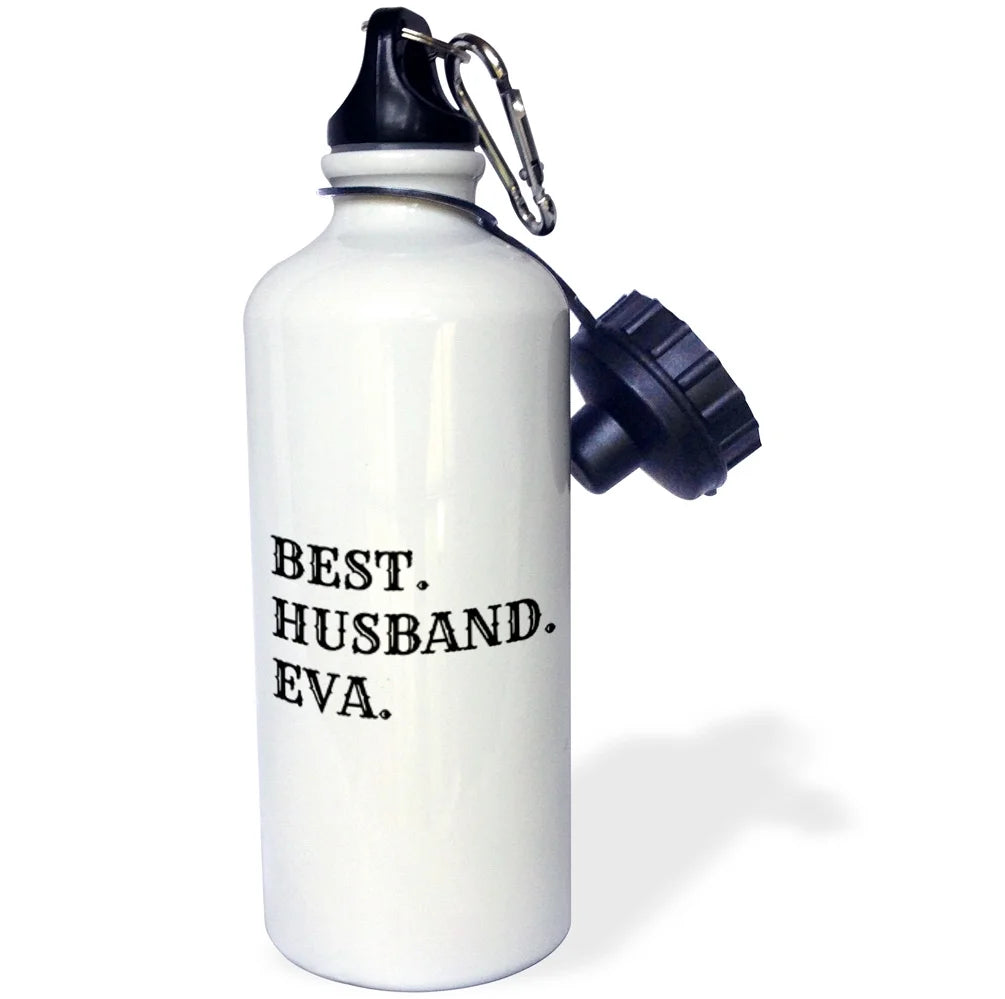21 oz White Sports Water Bottle K114