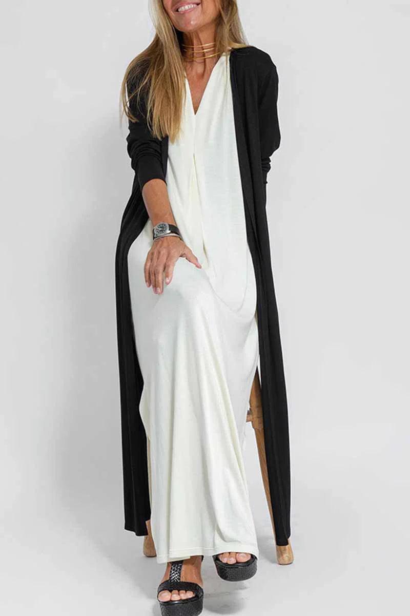 Solid Slit Cardigan Outerwear X239