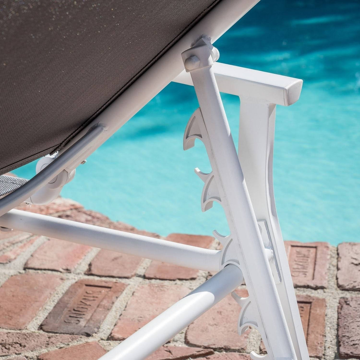 Gray Adjustable Sling Chaise N7891