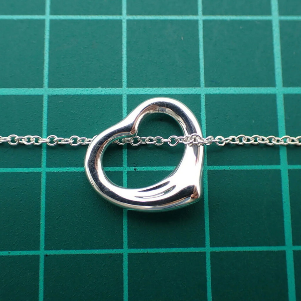 925 Open Heart Pendant Necklace K9050