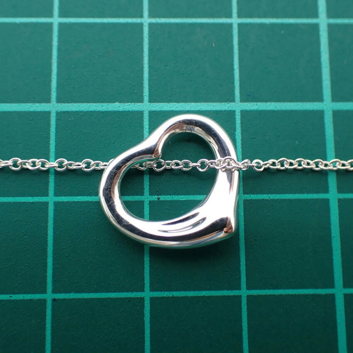 925 Open Heart Pendant Necklace K9050