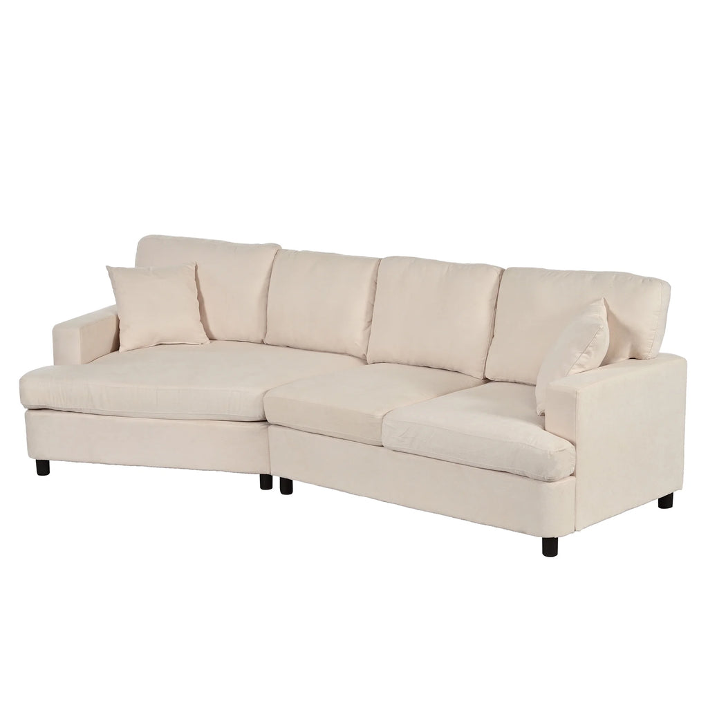 3 Seat Sofa with Removable Cushions and 2 Pillows C4527