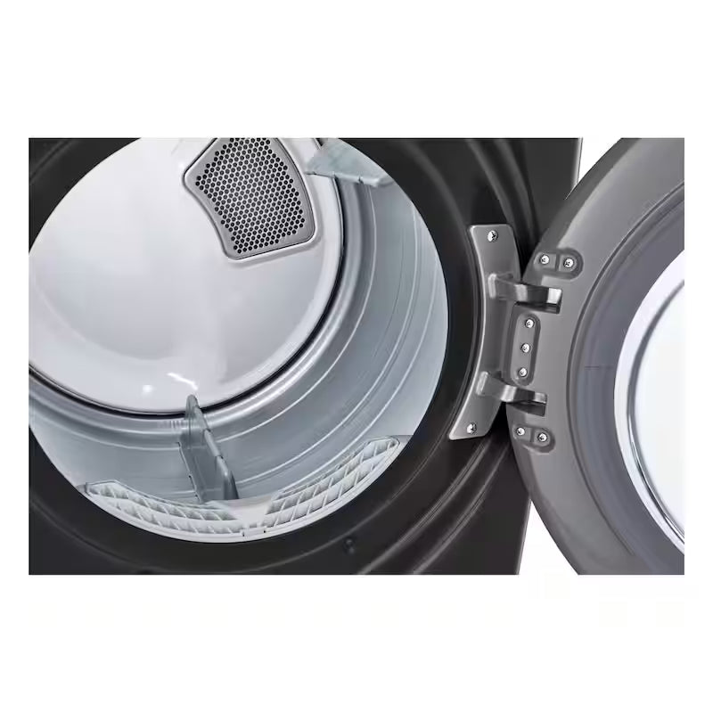 7.4 Cu. Ft. Vented Smart Stackable Gas Dryer in Black Steel F557