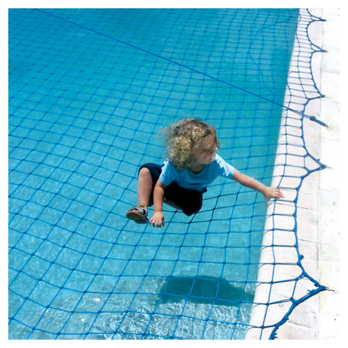 Pool Safety Net, 18 x 36 ft., Blue Z4817