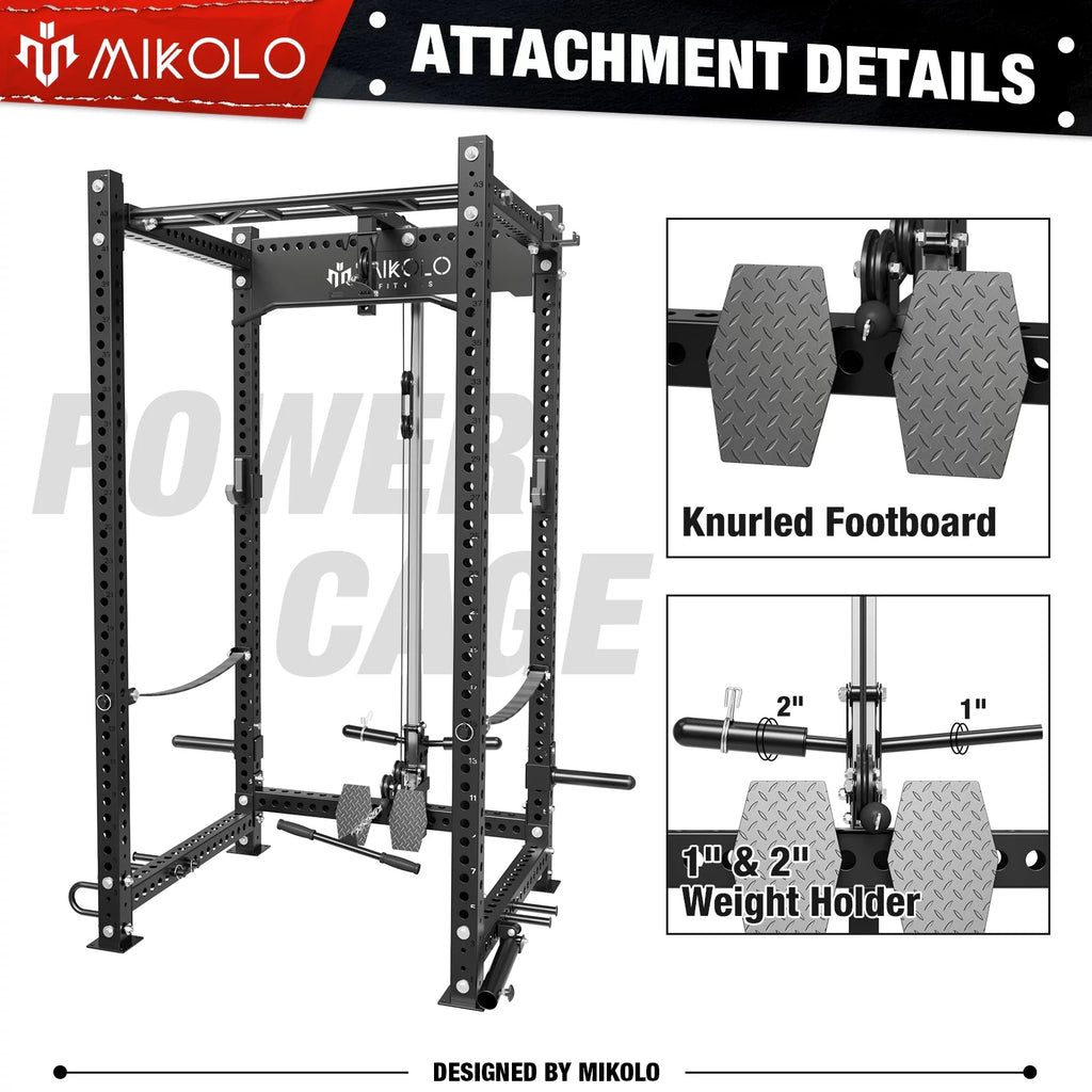 LAT Pull-Down for 3" x 3" Power Cage Rack Attachments L41107
