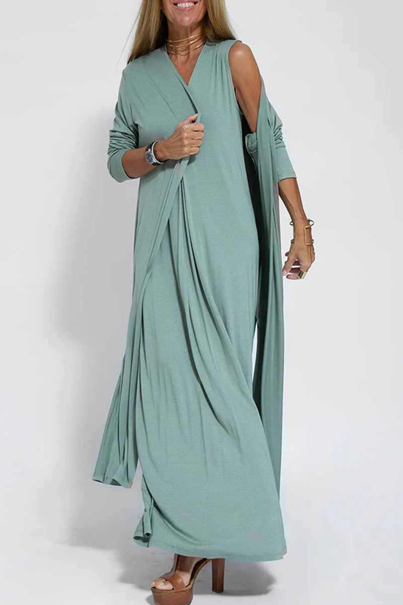 Solid Slit Cardigan Outerwear X239