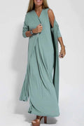 Solid Slit Cardigan Outerwear X239