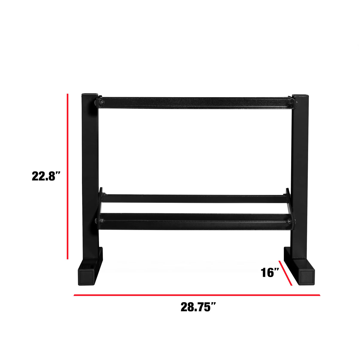 Black Two-Tier Dumbbell Rack N3017