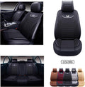 Red Faux Leather Car Seat Covers Set K912669