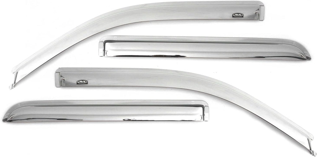 4-Piece Dark Smoke Side Window Deflector for Toyota Tundra Double Cab D98598