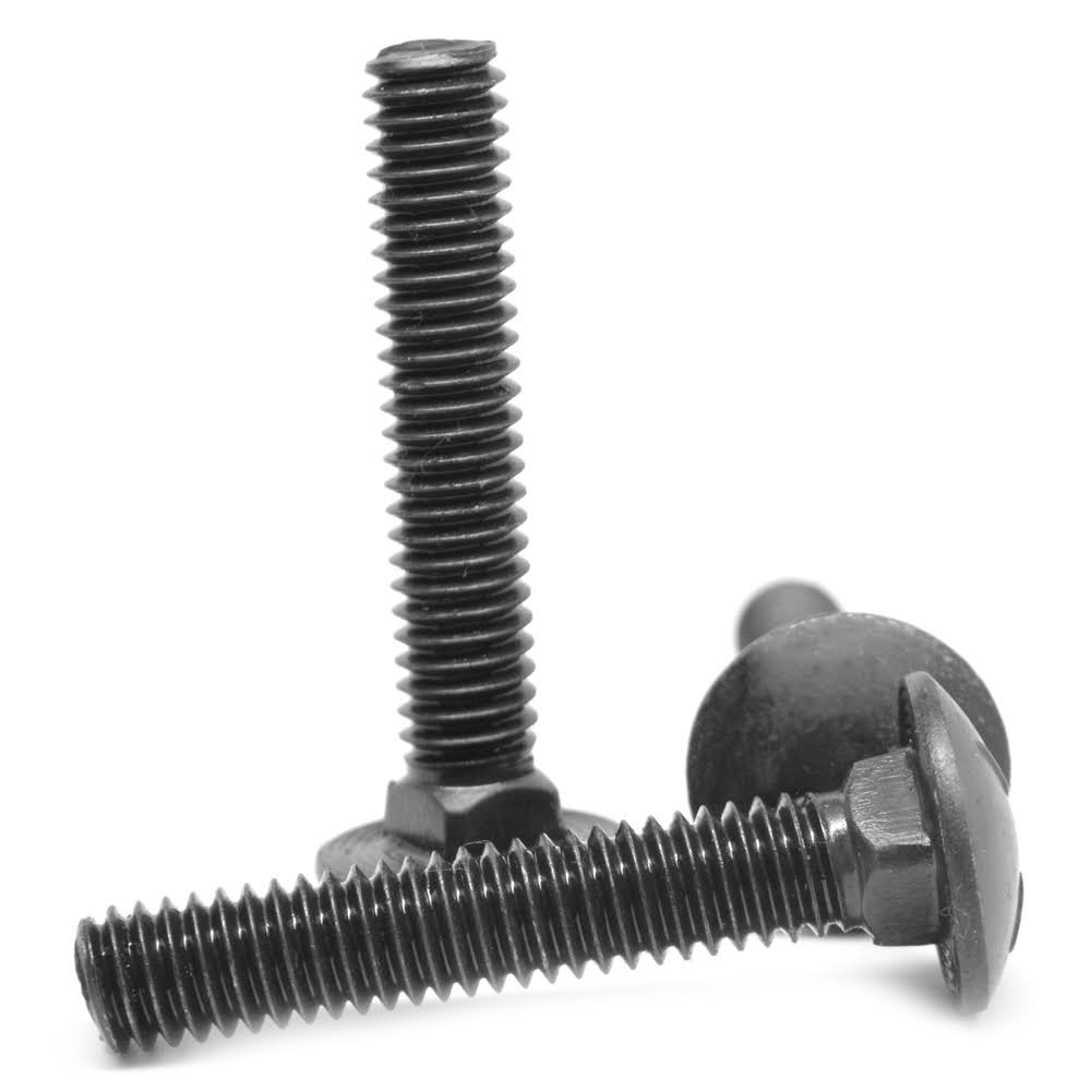 1/2x22-13 x 1 1/4x22 Coarse Thread Grade 8 Carriage Bolt Black Oxide Pk 100 H54691