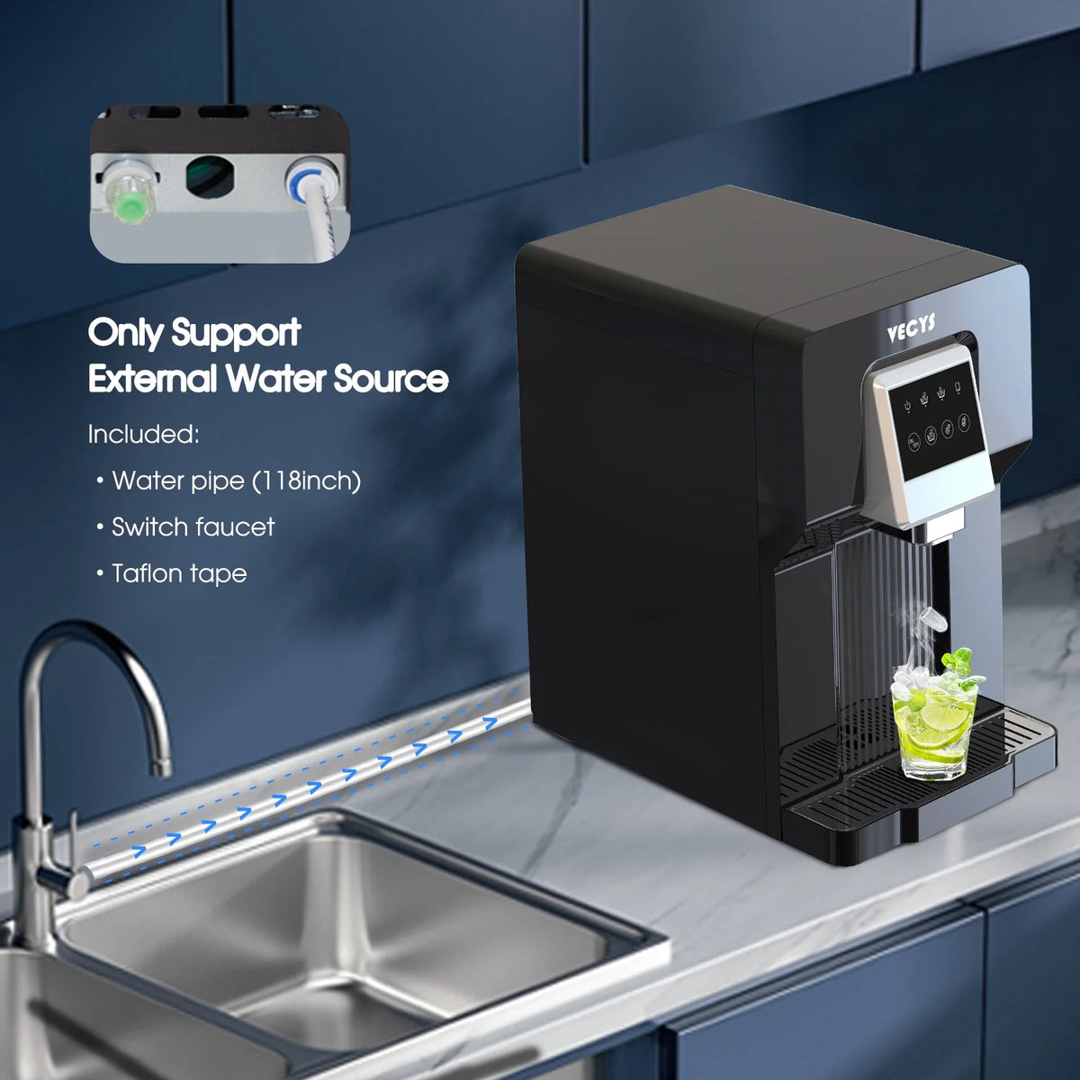 Water Cooler Dispenser with Built-in Ice Maker M571