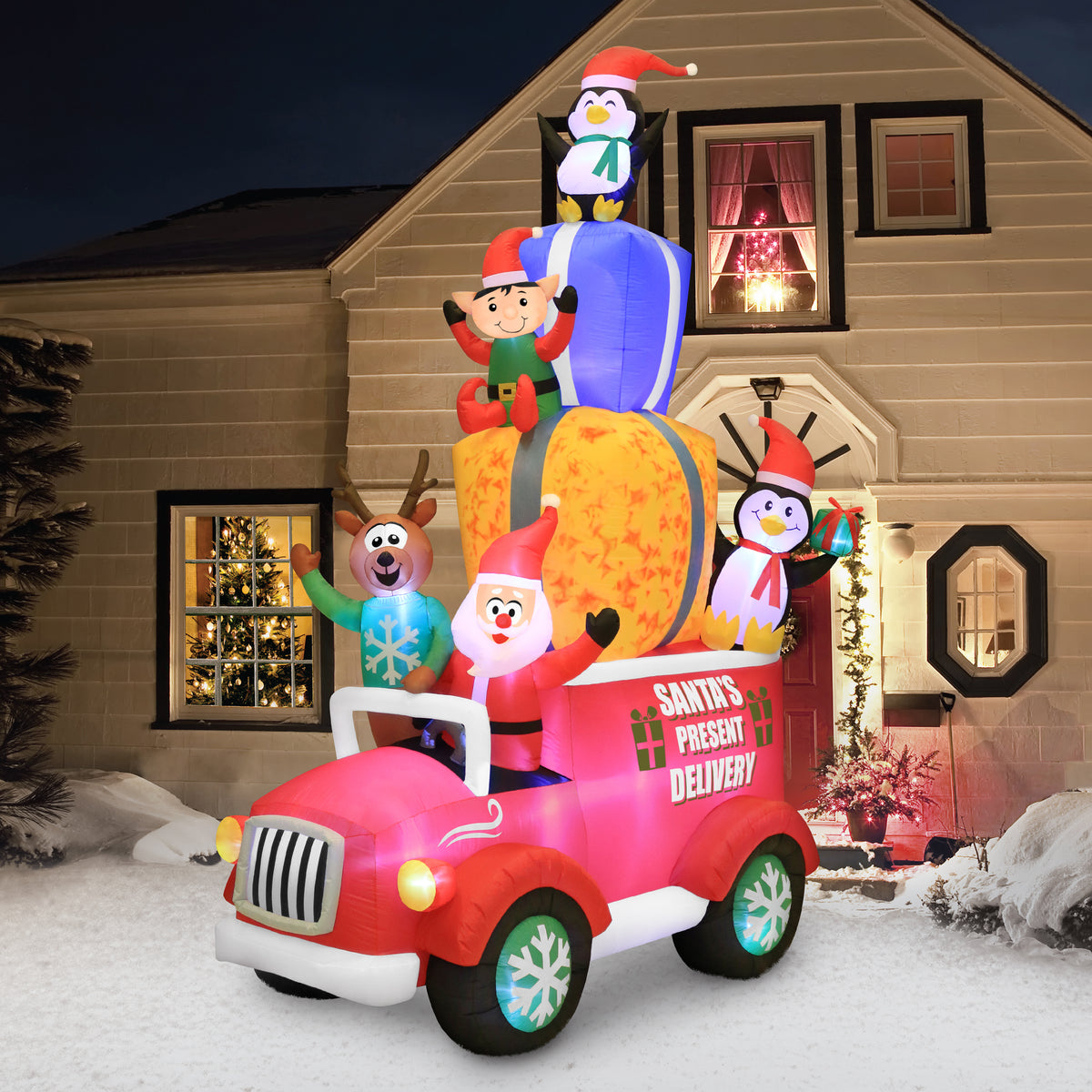 12 ft Pre-Lit LED Christmas Inflatable C2149