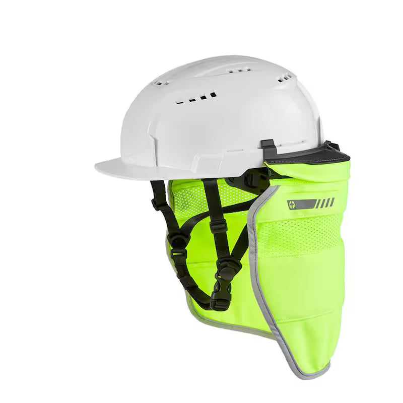 Yellow High Visibility Mesh Sunshade P1089