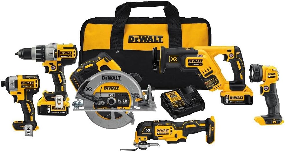 20V MAX XR Brushless Combo Kit, 6-Tool E63992