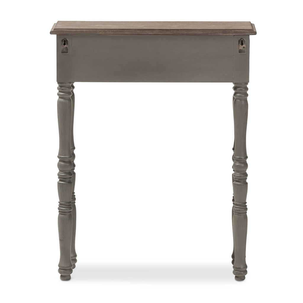Brown Finished 1-Drawer Console Table V86763