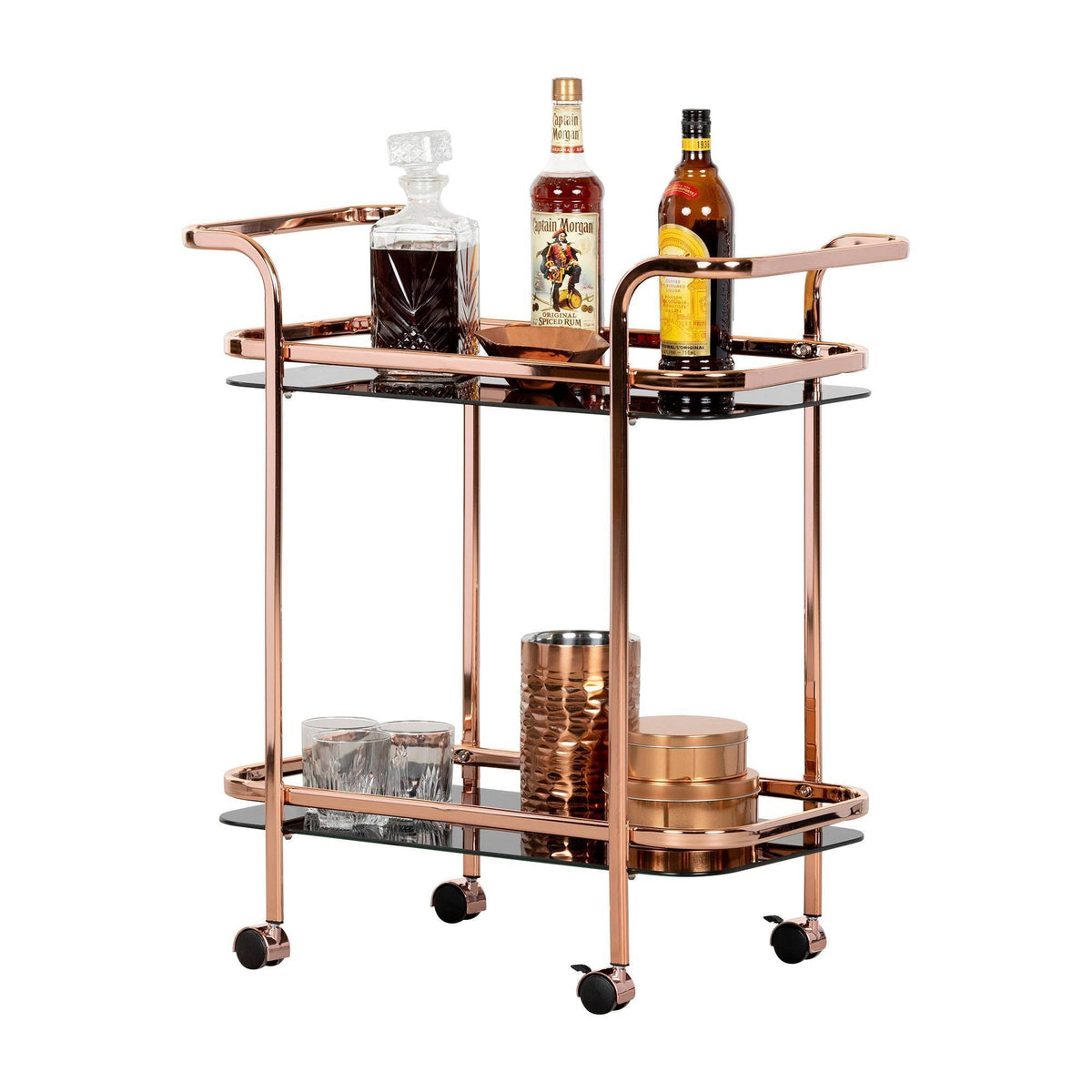 Rose Gold Bar Cart U16414