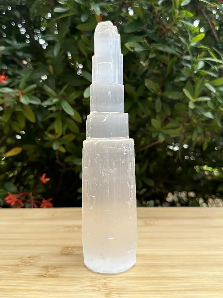 8" Selenite Skyscraper Tower 10 Towers S12549
