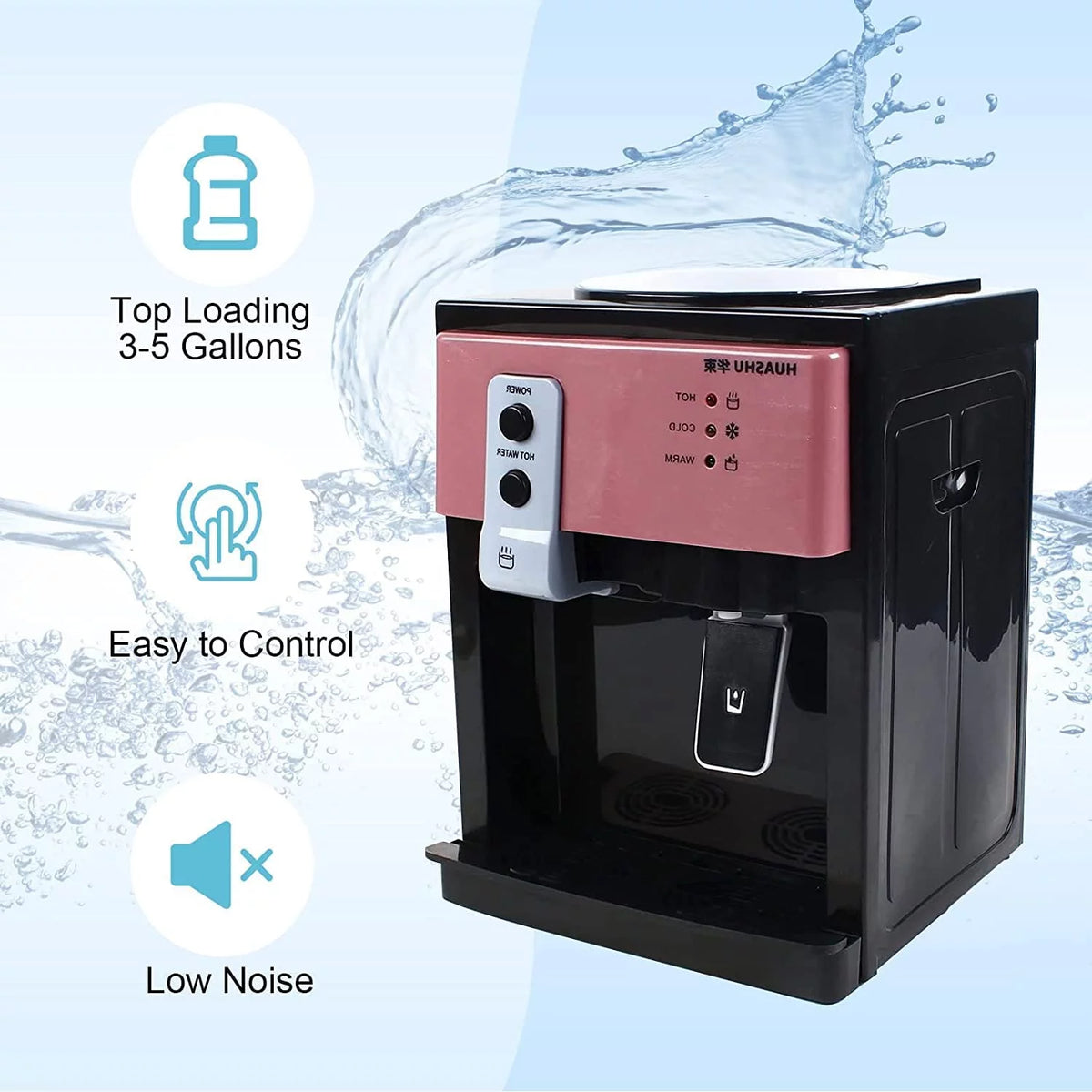5 Gal Electric Hot and Cold Water Cooler Dispenser T10205