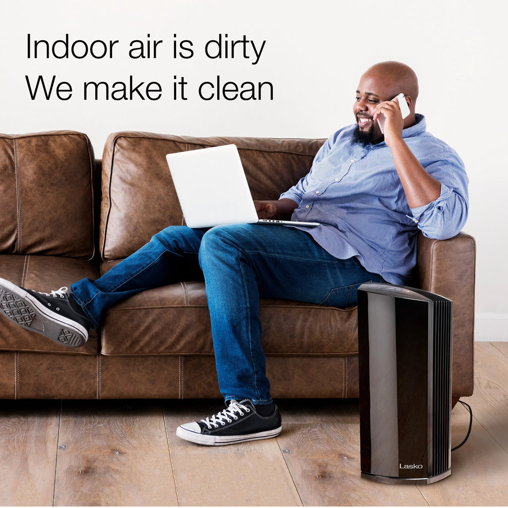 White Desktop Air Purifier with Timer F3812