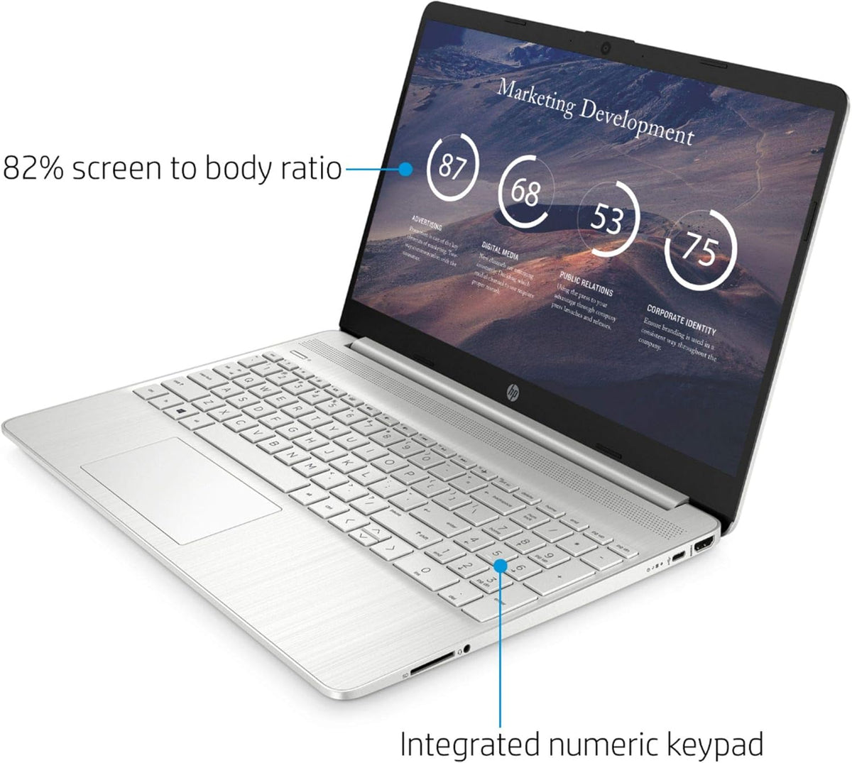 15.6" FHD Touchscreen Display Laptop, AMD 8-core R7-4700U, 32GB RAM 1TB SSD, Silver V5665
