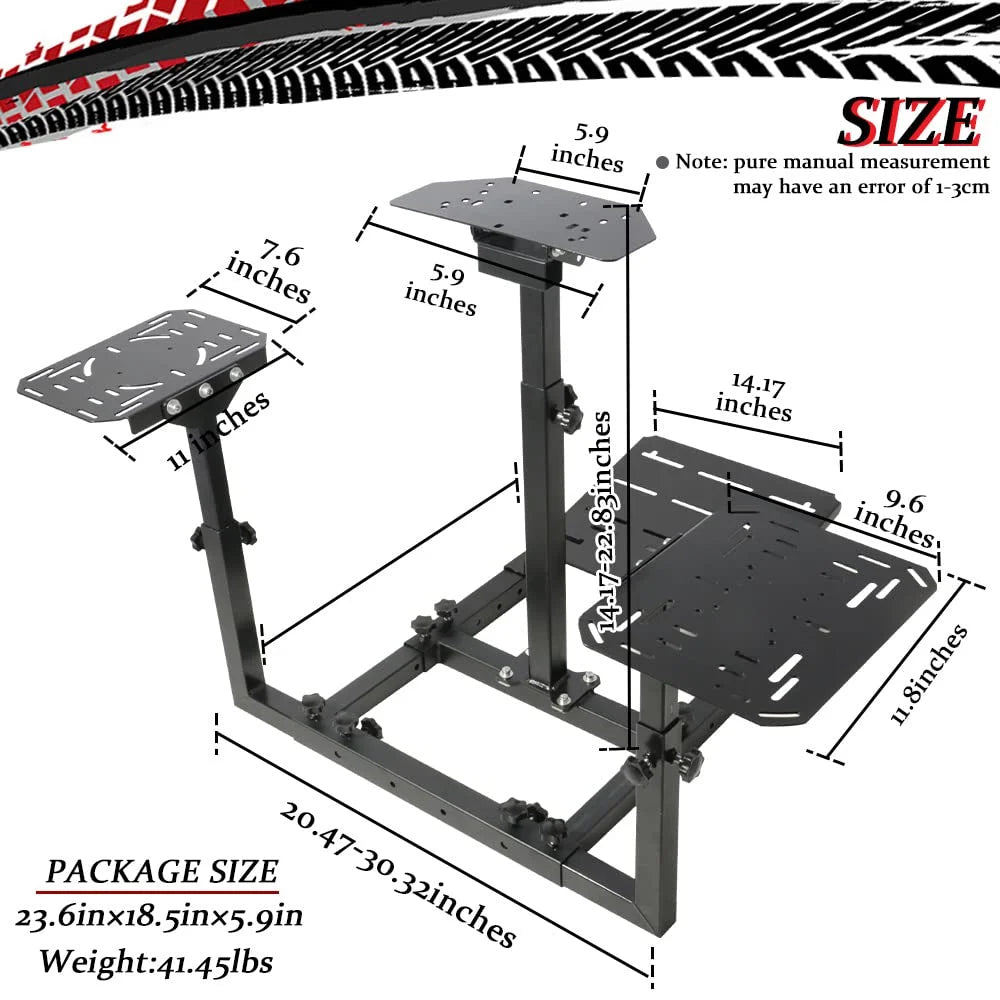 Flight Sim Stand with 3 Shift Lever Panels D169828