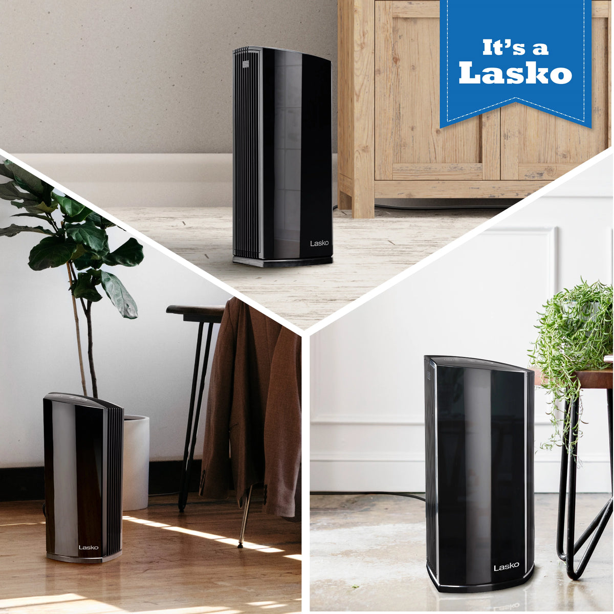 White Desktop Air Purifier with Timer F3812