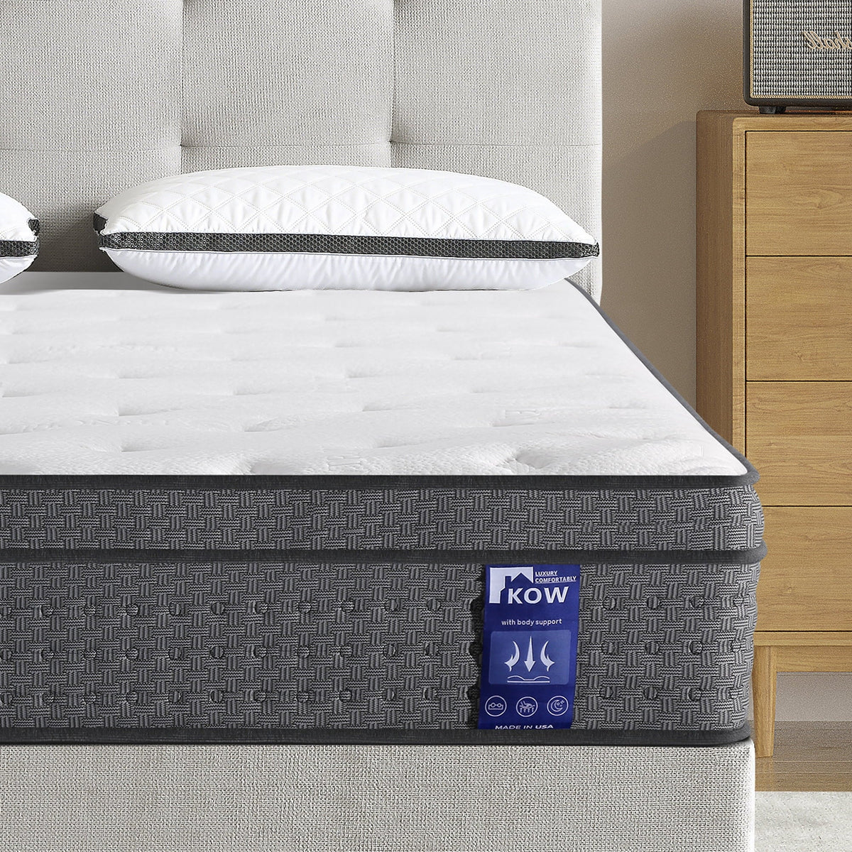 12 inch Full Size Gel Memory Foam Hybrid Mattress B63197