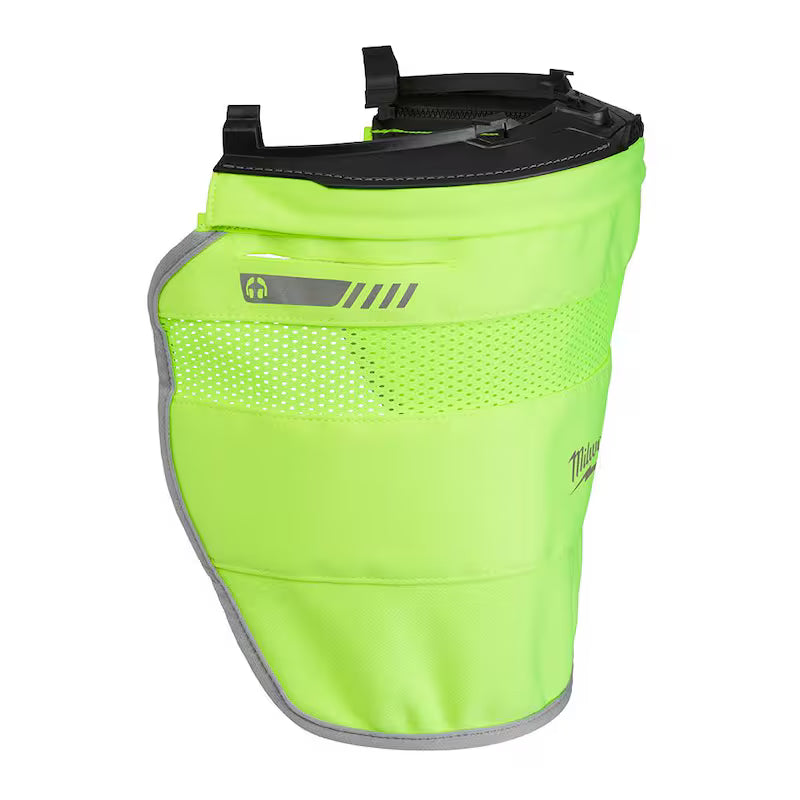 Yellow High Visibility Mesh Sunshade P1089