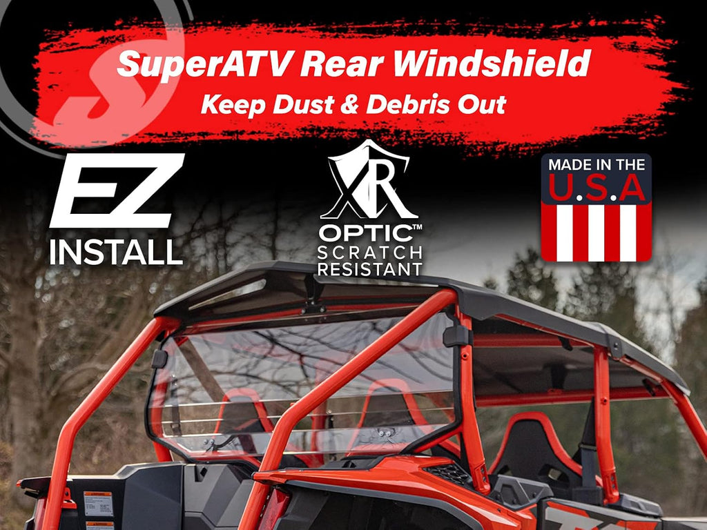 1/4 Thick Clear Polycarbonate Rear Windshield Z8346