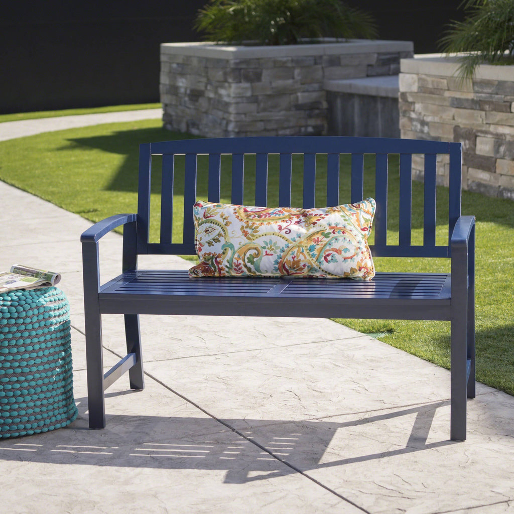 Light Mint Acacia Wood Bench R58692