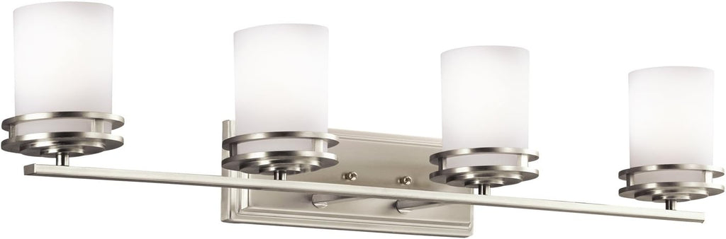 4 Light Brushed Nickel Vanity Light U694
