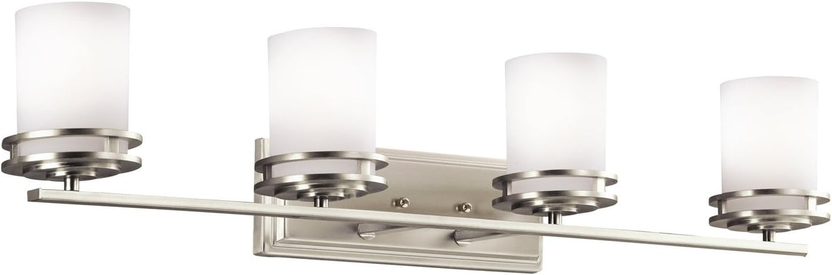 4 Light Brushed Nickel Vanity Light U694