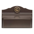 Brown/Gold Wall Mounted Mailbox E775