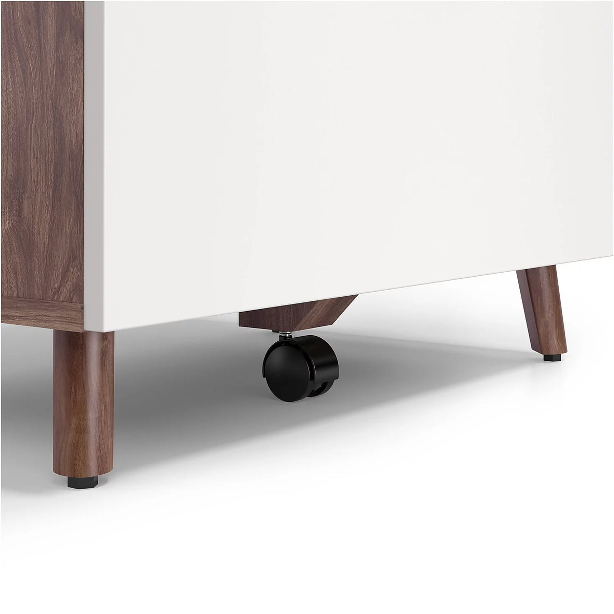 Lateral File Cabinet 2-Drawers White/Espresso O776776