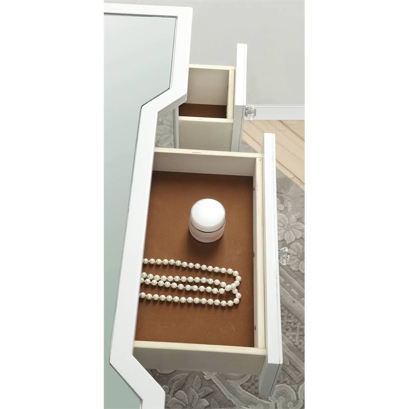 White Contemporary Vanity Set T3493