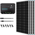 400 Watt 12 Volt Monocrystalline Solar Panel Bundle Kit with 4 pcs 100W Panel and 30A PWM Charge Controller C209804