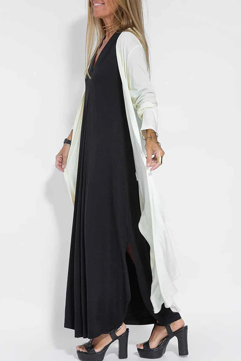 Solid Slit Cardigan Outerwear X239