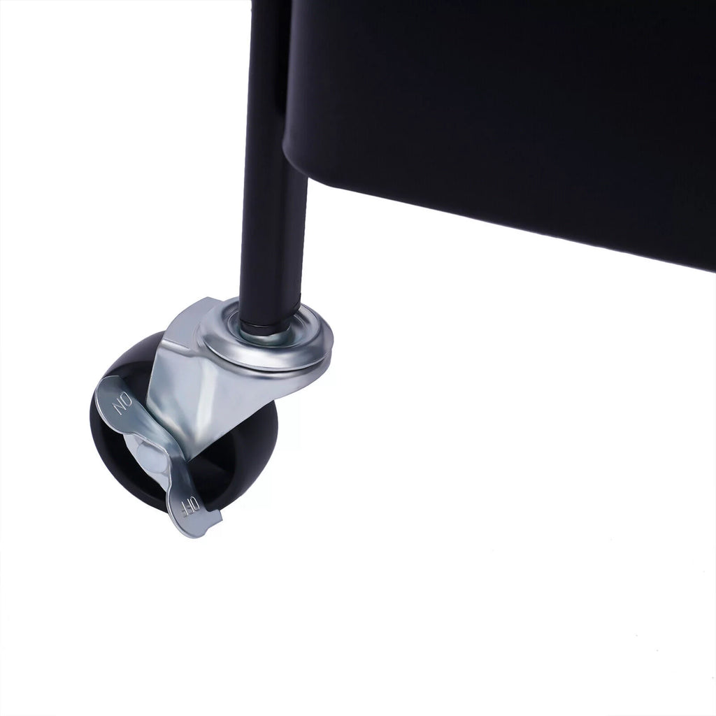 3 Tier Mobile Laptop Printer Cart Rolling Computer Stand Q56405