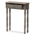 Brown Finished 1-Drawer Console Table V86763