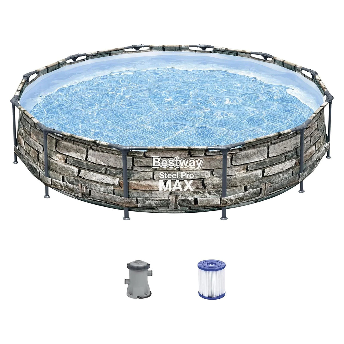 12' x 30 Round Above Ground Pool with Pump A7710